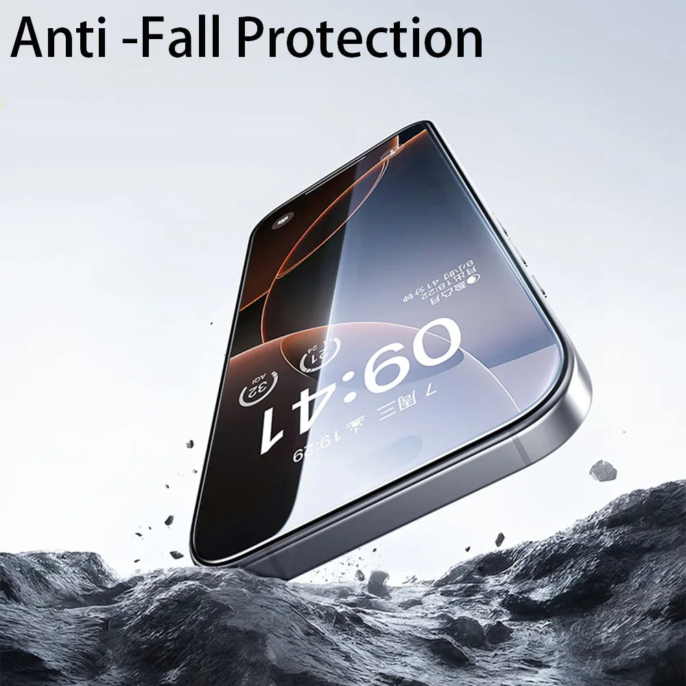 4Pcs Full Cover Tempered Glass For iPhone 17 16 15 14 13 12 11 Pro Max Mini Screen Protector For iPhone 7 8 Plus X XS XR Glass