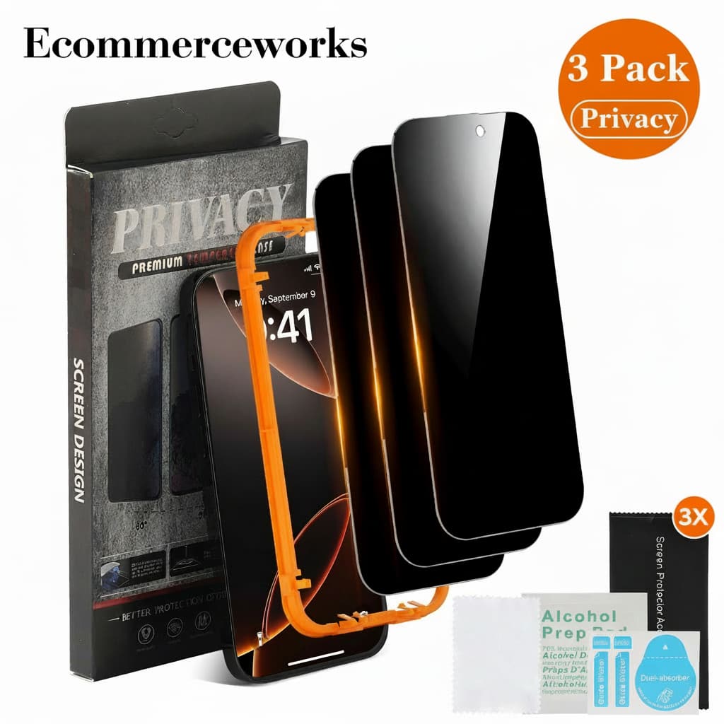 iPhone 17 Pro privacy screen protector anti-spy tempered glass