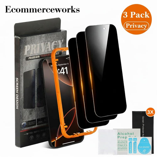 iPhone 17 privacy screen protector anti-spy tempered glass